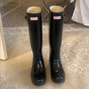 Tall Black Hunter Boots